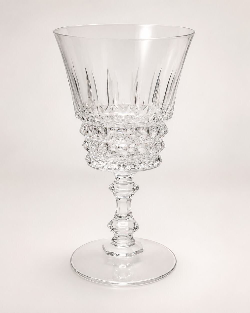 Vintage Cristal D'Arques Tuilleries Villandry Water Goblet Crystal France